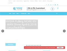 Tablet Screenshot of caffeinegaming.com